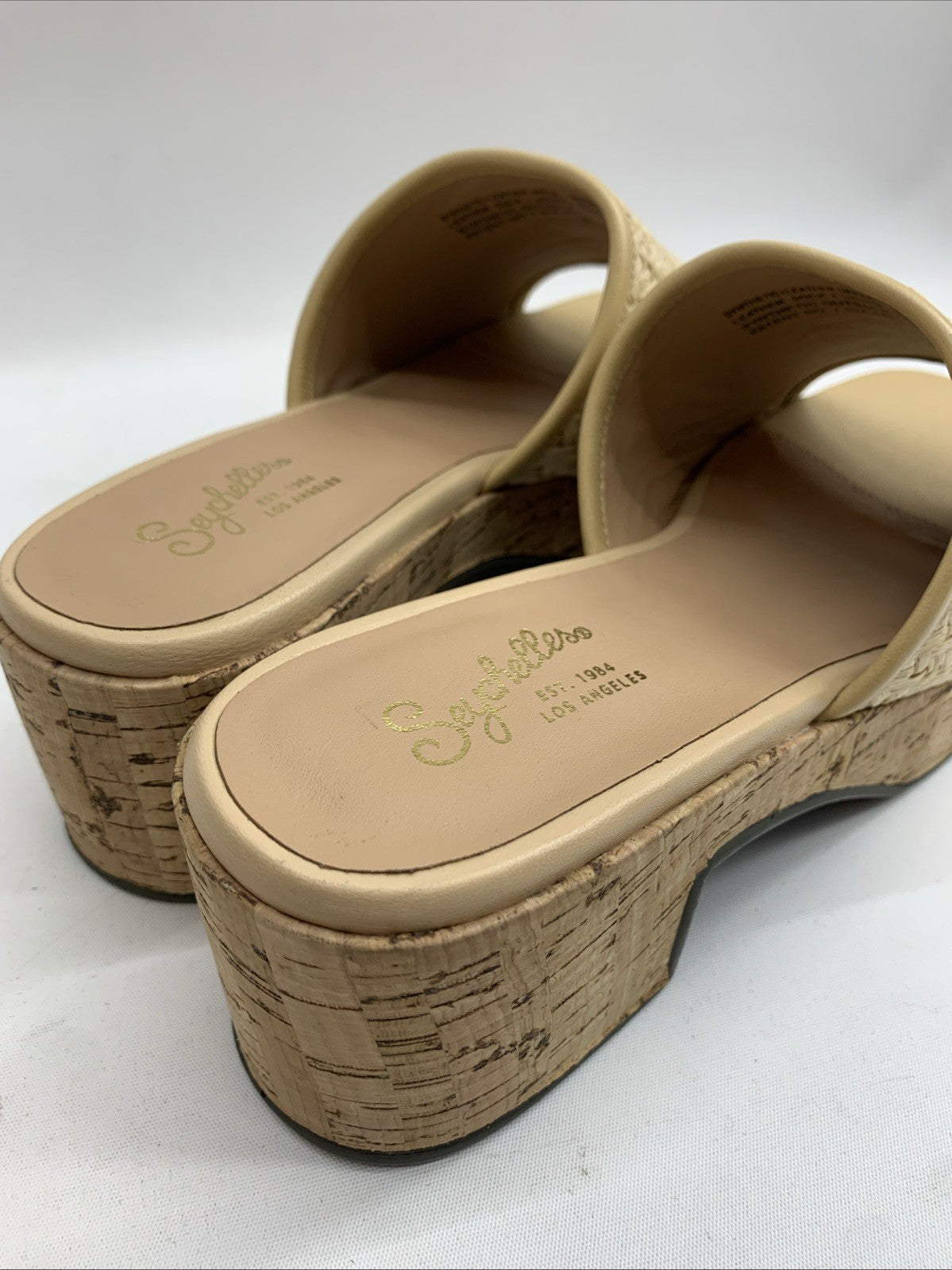 Seychelles Women's One of a Kind Platform Mule Sandal Natural Size 8 Open Toe