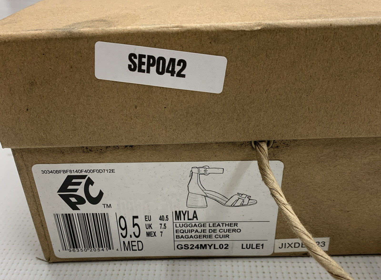 Gentle Souls by Kenneth Cole MYLA Heeled Sandal Brown GS24MYL02 Strappy Size 9.5