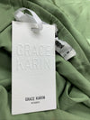 GRACE KARIN Off Shoulder Comfy Casual Long Sleeve Oblique Neck Tops - Size M