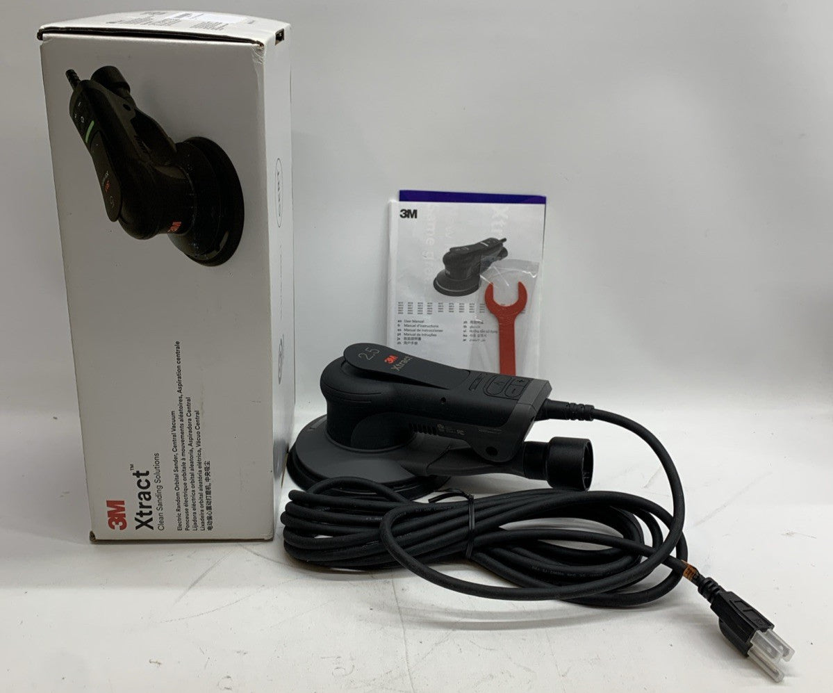 3M Xtract Electric Random Orbital Sander, 88764, 6 in, Central Vacuum Ergonomic