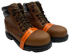 Iron Age Hauler 6” Plain Toe Waterproof Work Boot Size 8.5 Brown IA0160 Lace-up
