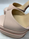 Vivianly Womens Platform Ankle Strap Open Toe Chunky Block High Heels Nude Sz 9