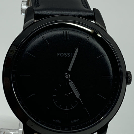 Fossil FS5447 Men's Minimalist Quartz Stainless Steel Watch 5ATM (50m) - USED