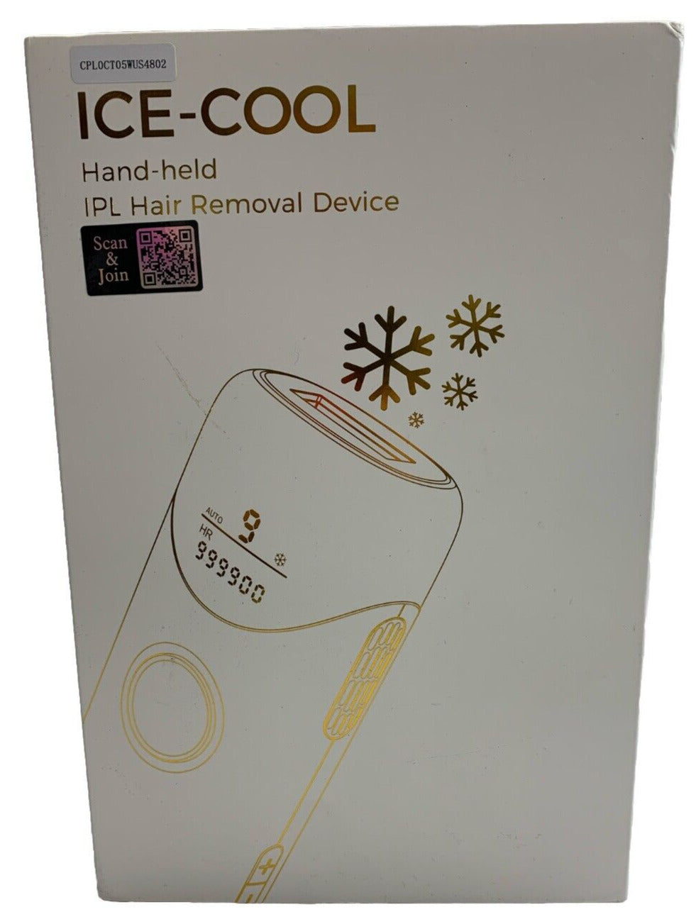 Ice-cool Handheld IPL Hair Removal Device for Nearly Painless & Long Lasting