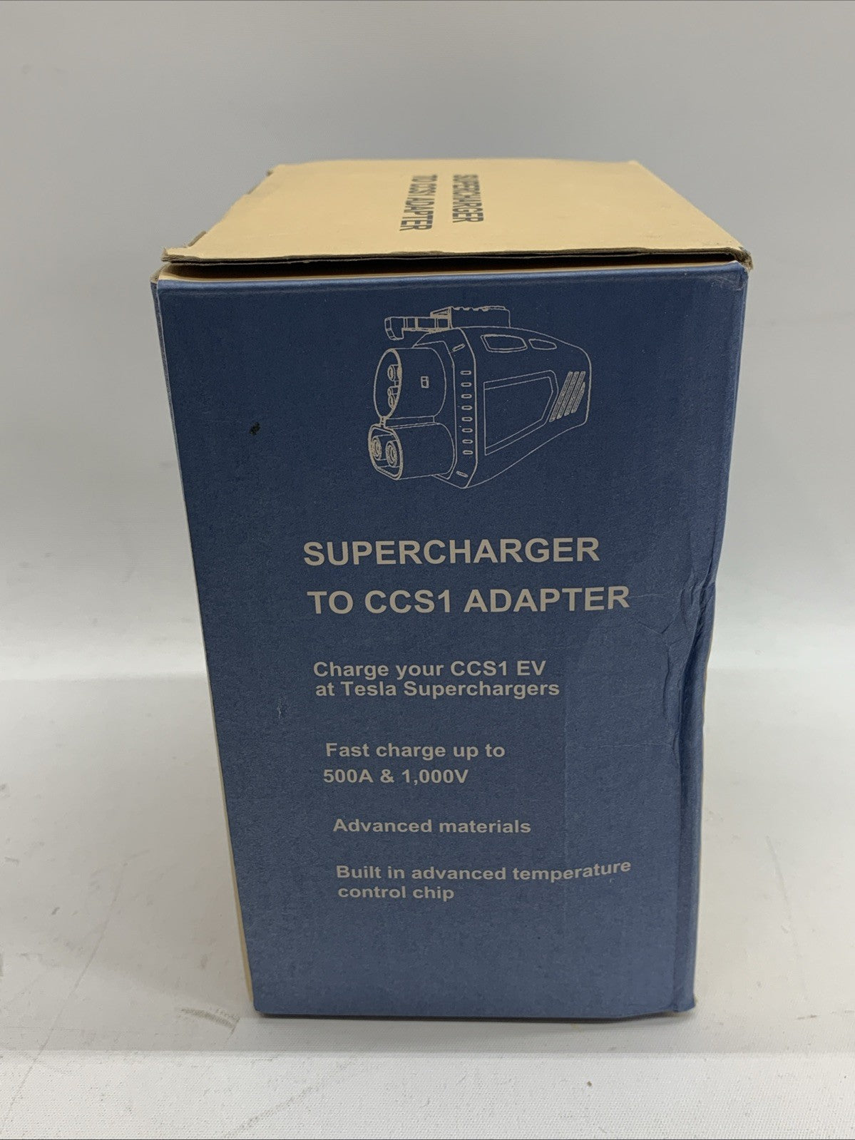 NACS to CCS1 Tesla Supercharger Adapter Fast Charge Ford Rivian GM 500A & 1kV