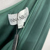 Hanna Nikole Women Size 12W One Shoulder Bodycon Wrap Cocktail Party Dress Green