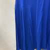 Black sleeveless cowl neck dress by The Family Flips with fluted skirt, size 14, featuring a stylish and elegant design.