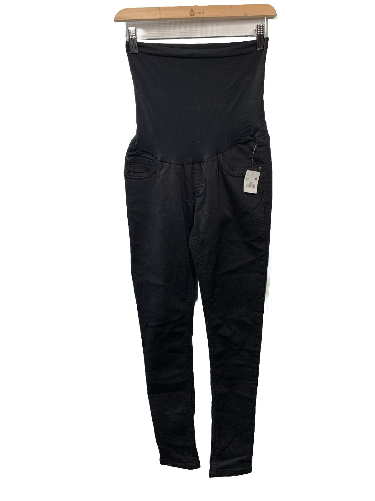 Women's Maternity Super Stretch Secret Fit Over The Belly Skinny Jeans M Pants