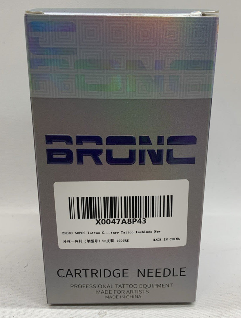 BRONC 50PCS Tattoo Cartridge Needles 1209RM 0.35MM E Professional Tattoo Equipme