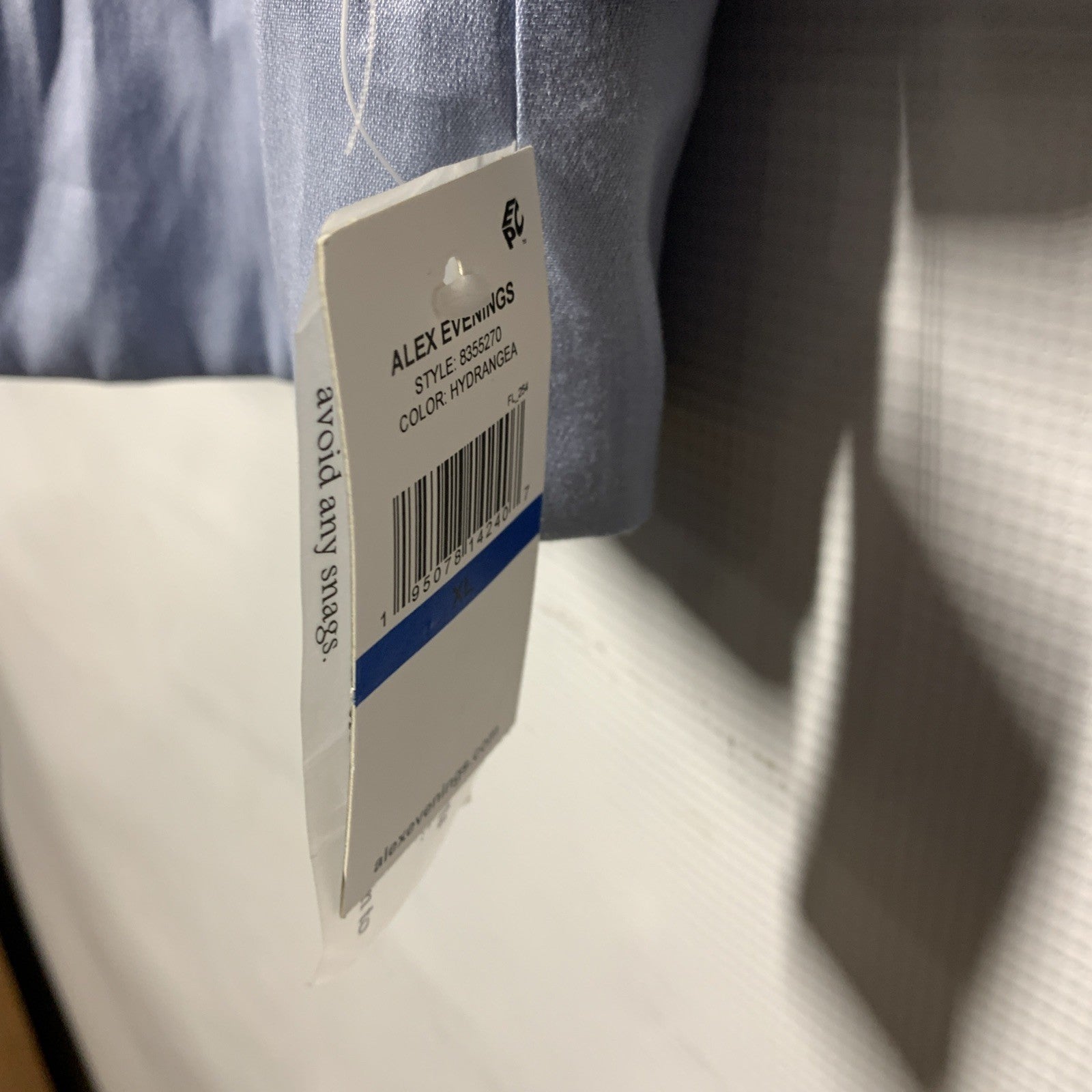 Alex Evenings Womens 3/4 Sleeve Surplice Neckline Stretch Shimmer Jacket Size XL