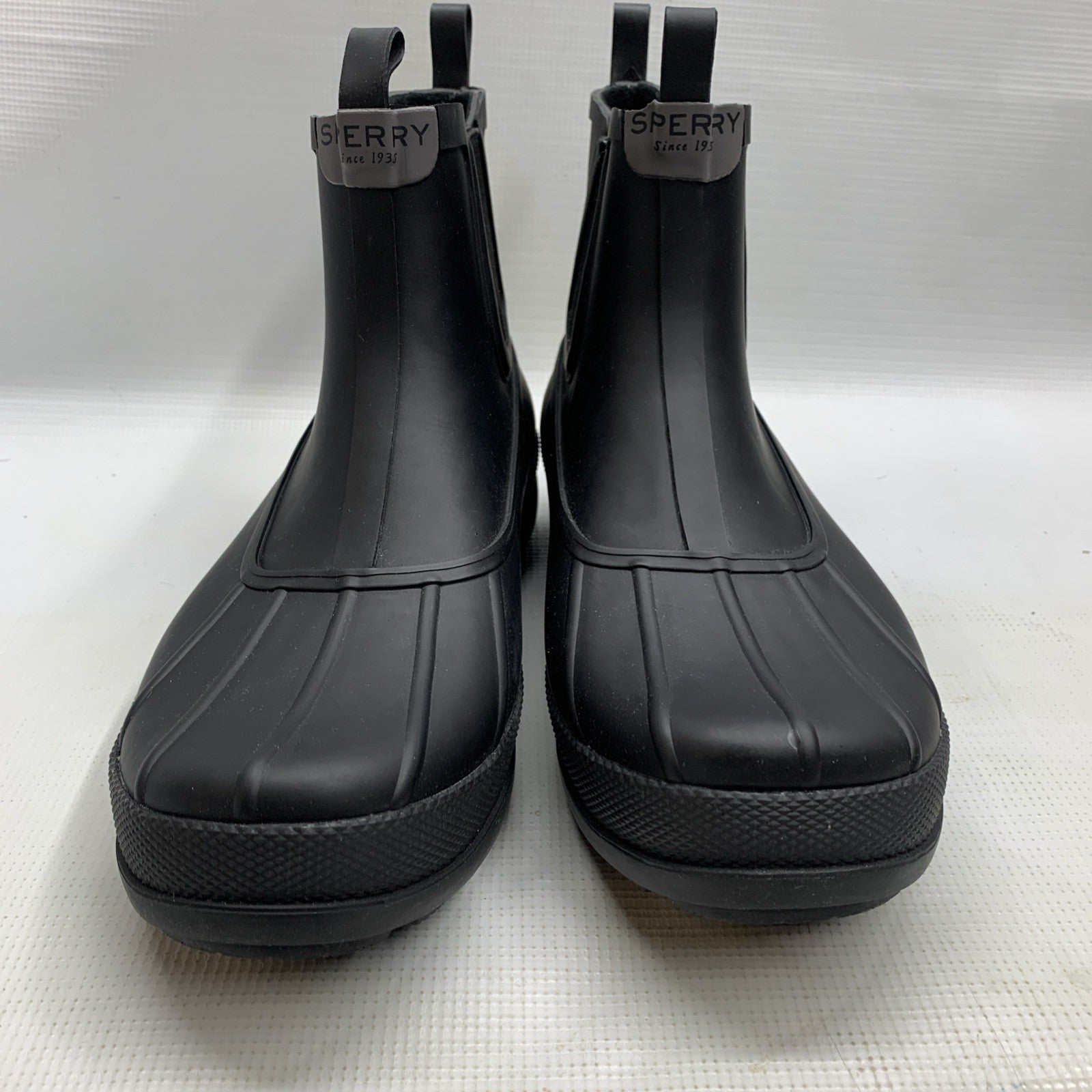 Sperry Top-Sider Mens Cold Bay Black/Grey Rubber Chelsea Boots Size 10.5 Slip-on