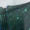 Grace Karin Bodycon Cap Sleeve Sequin Party Dress Women's Size S Green V-neck