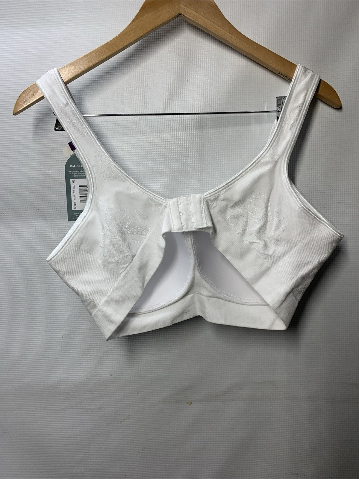 Bali Women's Comfort Revolution Wireless Bra 2XL Seamless 4-way No-slip Straps