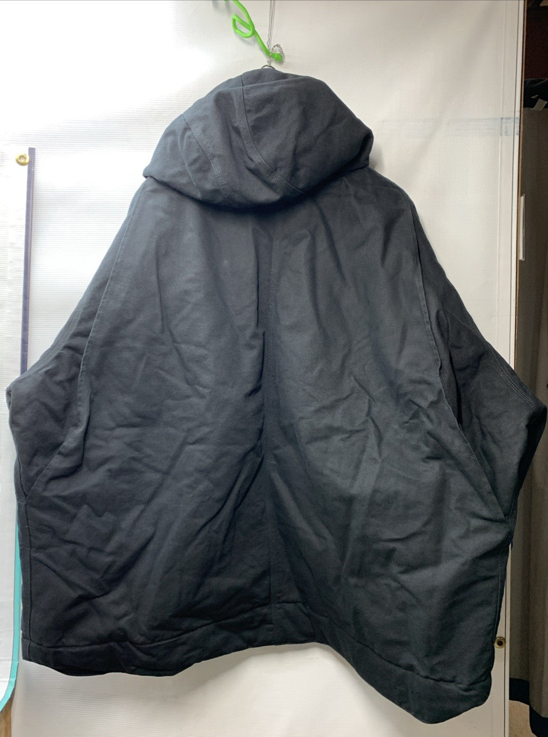 Carhartt Relaxed Fit Sherpa Lined Hooded Utility Jacket OJ3826-M Black Size 4XL