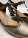 Easy Spirit Women's Cara Pump Bronze 750 Sz 10M T-Strap Upper Mid Heeled Sandal