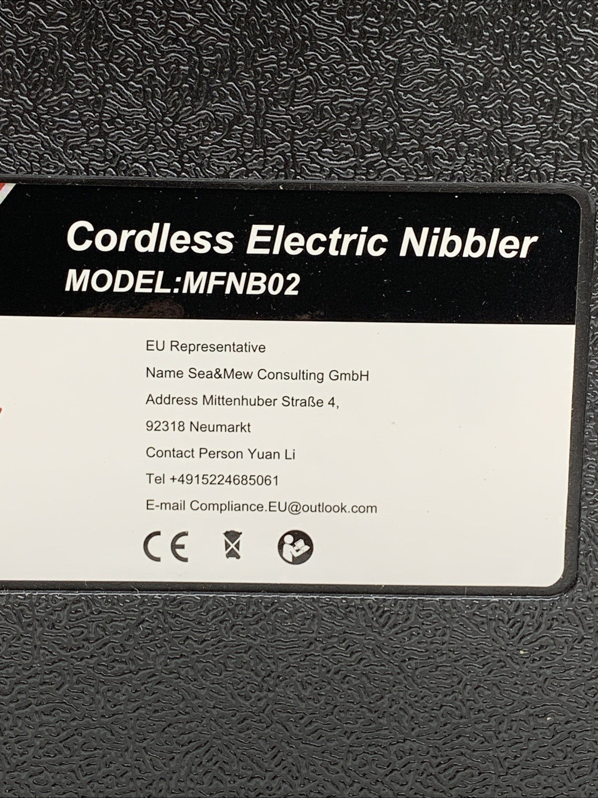 Cordless Electric Nibbler Metal Cutter MFNB02 Compatible w/Milwaukee 18V Battery