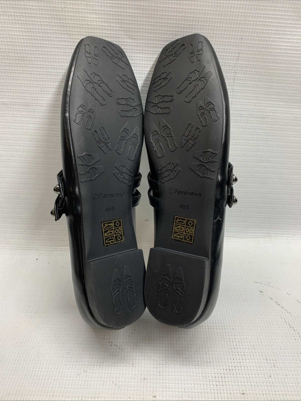 C.Paravano Women's Mary Jane Shoes | Ballet Flats Women's Flats Square Toe 40.5