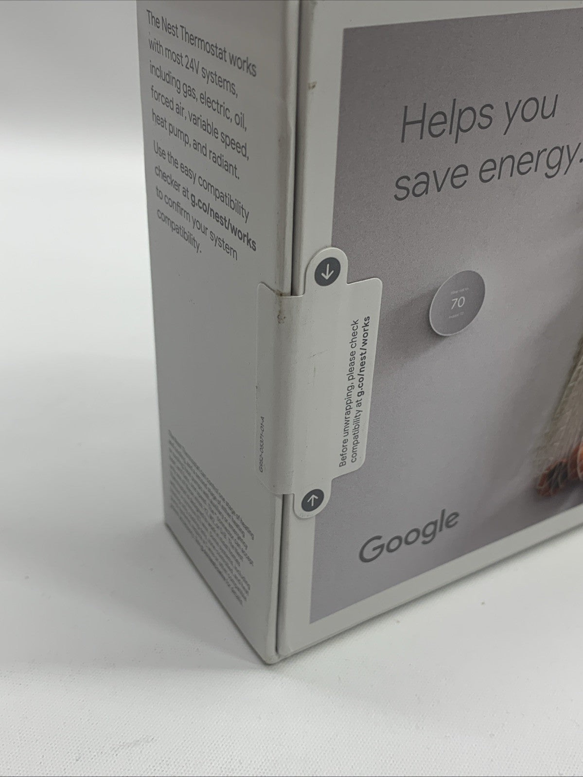 Google Nest Thermostat Smart Thermostat for Home Programmable Wifi GA01334-US