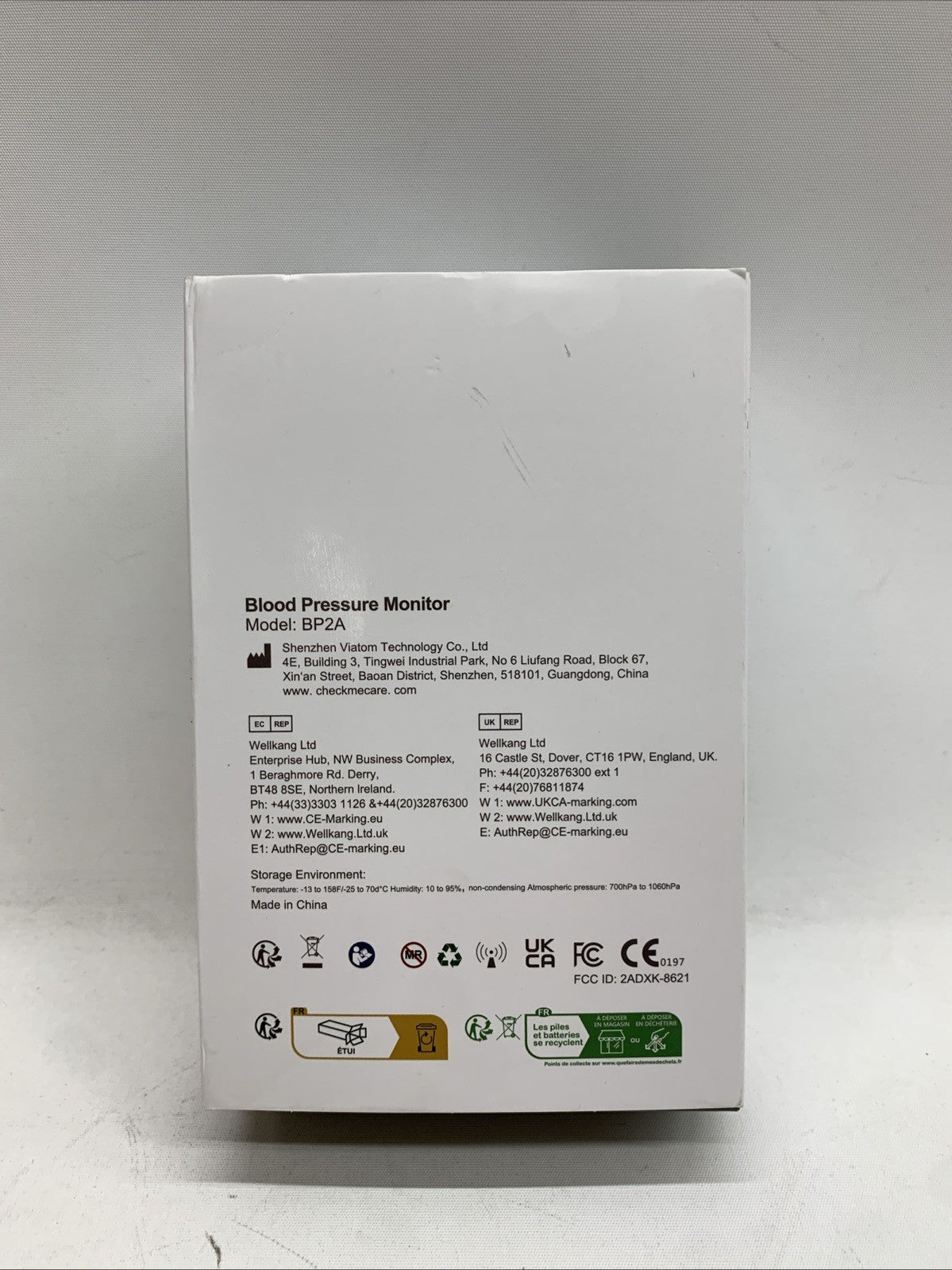 Checkme BP2A Bluetooth Blood Pressure Monitor Home Portable Digital BP Monitor