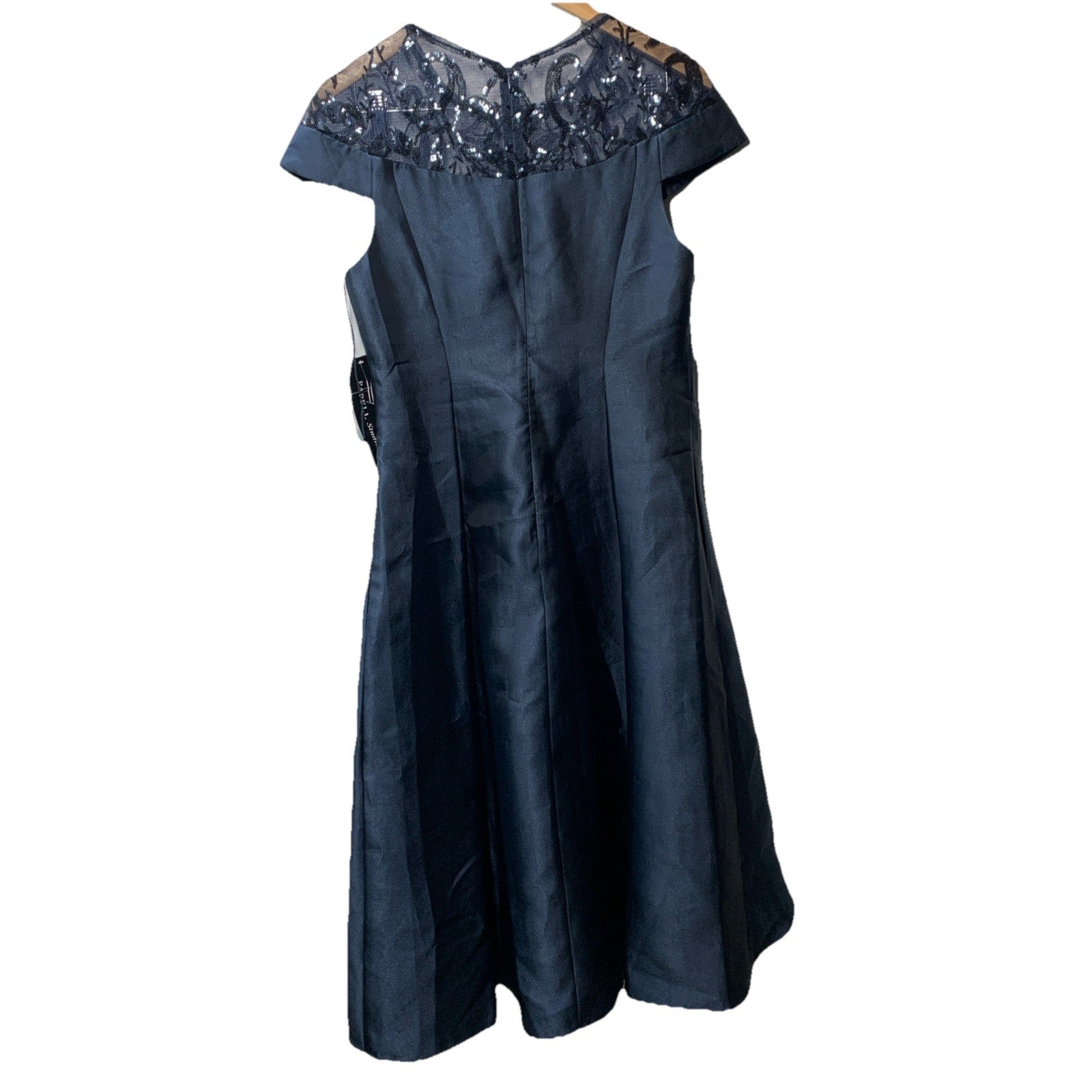 Adrianna Papell Women's Studio Mikado Short Dress Wedding Formal Party Size 8