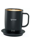 Temperature Controlled Self Heating Smart Drinking Mug ThermoTech Led 11oz Black