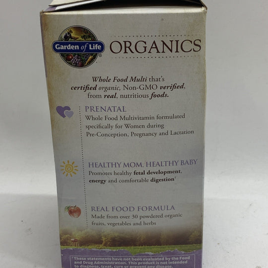 Organics, Prenatal Multi Whole Food Supplement Multivitamin 180 Vegan Tablets
