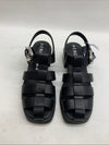 Women Sandals Aerosoles Dapper Sandal 8.5 Black Buckle Low Block Heel Square Toe