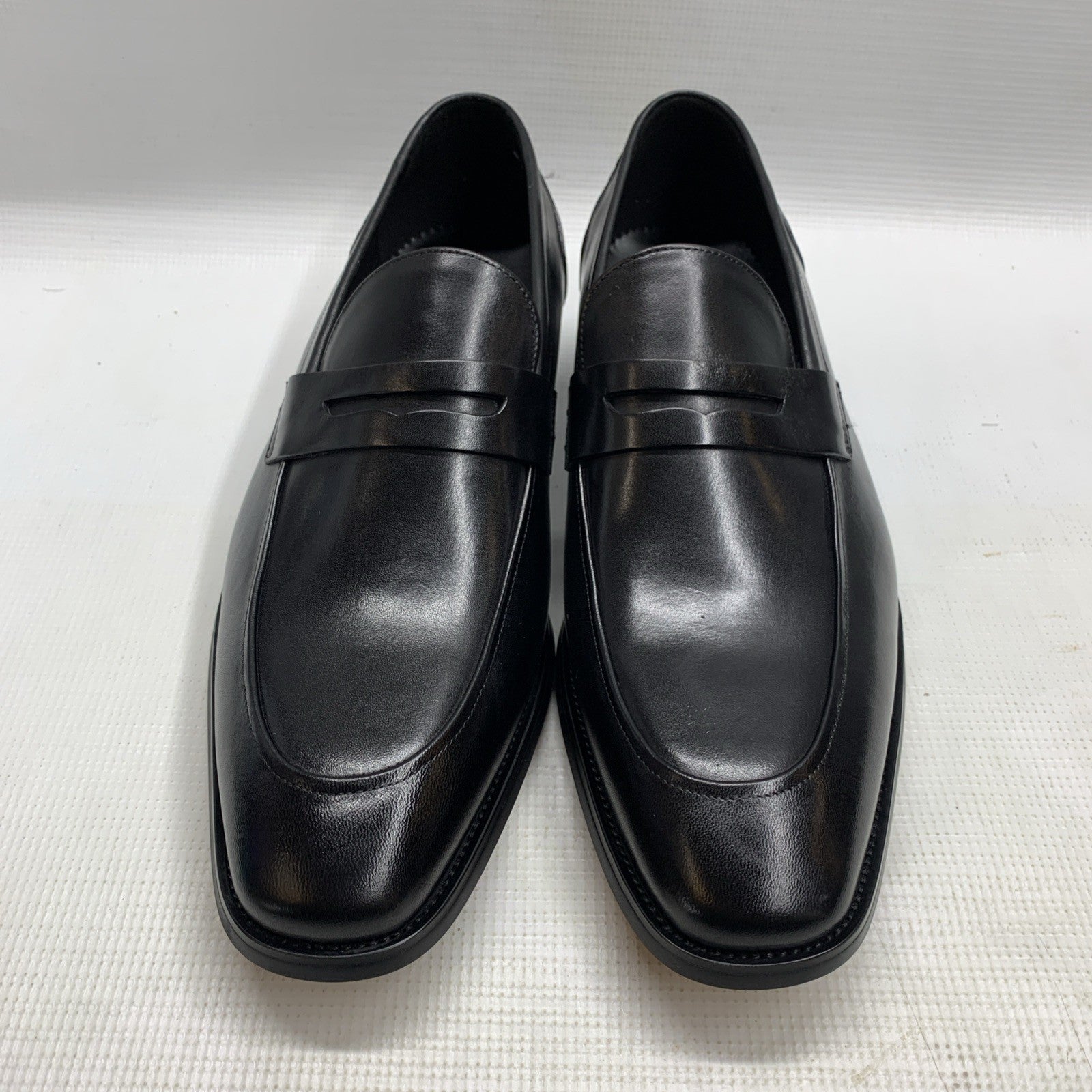 GIFENNSE Men's Dress Shoes Slip-On Loafers Formal Leather Shoes Size 13 Black