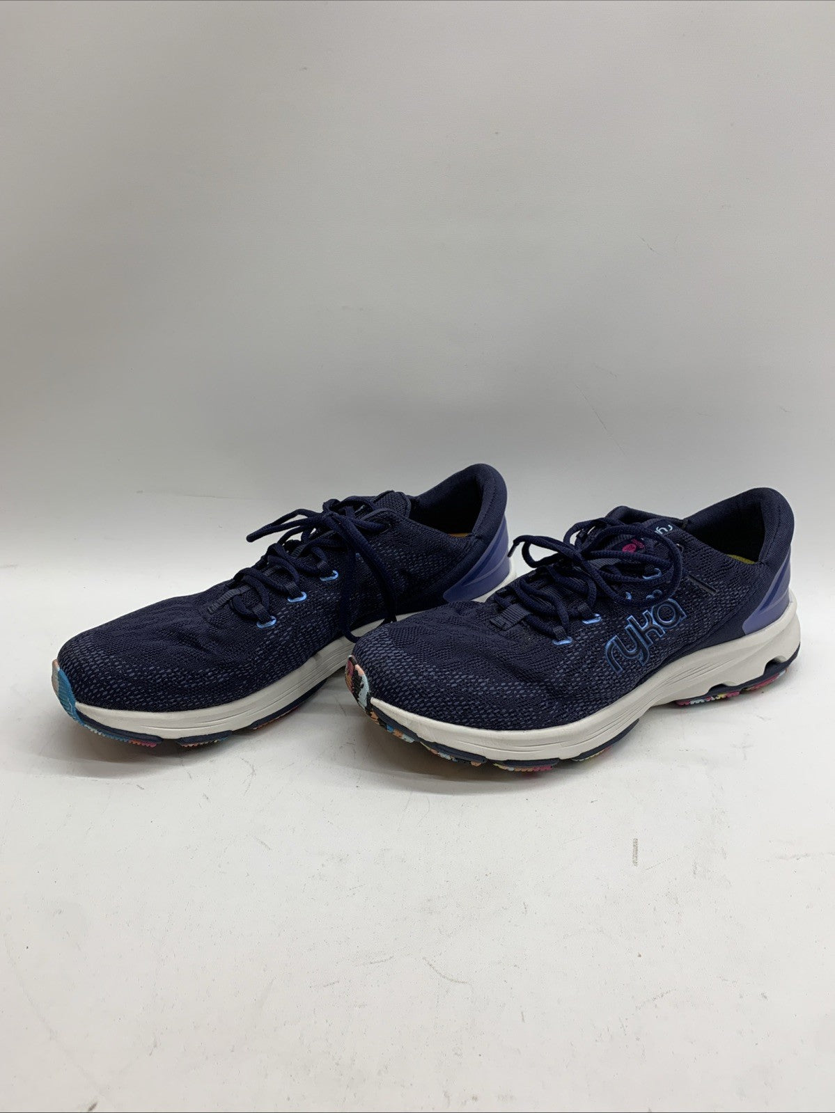 Ryka Women's Devotion X Blue Walking Shoes Size 9.5W 901263 Lace-up Sneaker