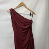 Sarin Mathews Women's One Shoulder Long Formal Dress Sleeveless Size Medium