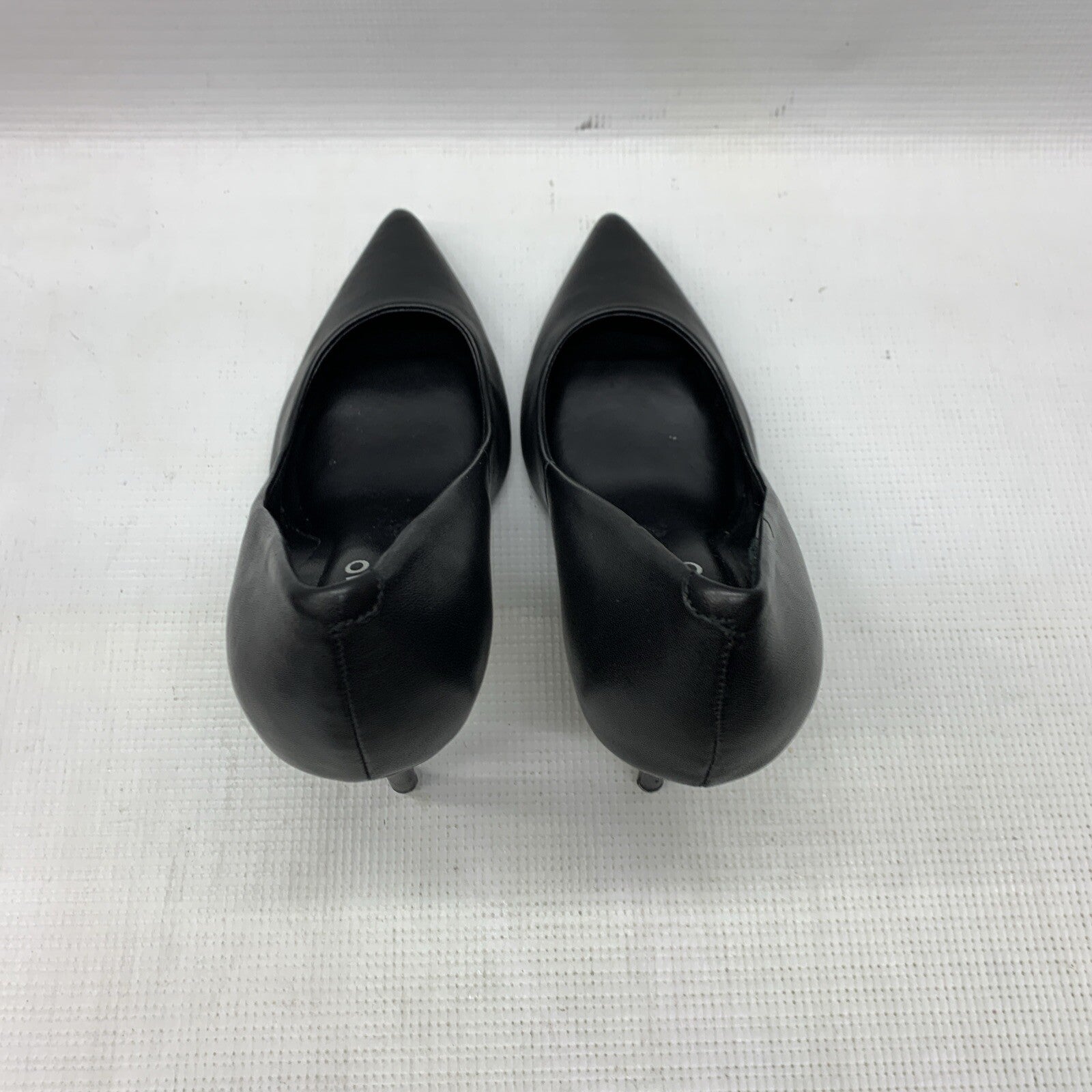 D'Amelio Womens Footwear Black Leather Karyenaa Pump Size 7.5 High Heel Slip-on