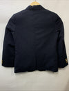 Izod Boys Husky Brass Button Navy Blazer Holidays Christmas Size 8 Long Sleeve