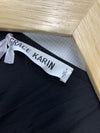 GRACE KARIN Women's Chiffon Dresses V Neck Long Sleeve Smocked Size 2XL Black