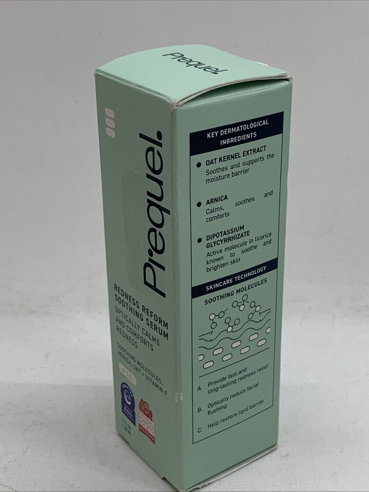 Prequel Skin Redness Reform Soothing Serum Arnica, Oat, Vitamin F Serum 1 fl.oz