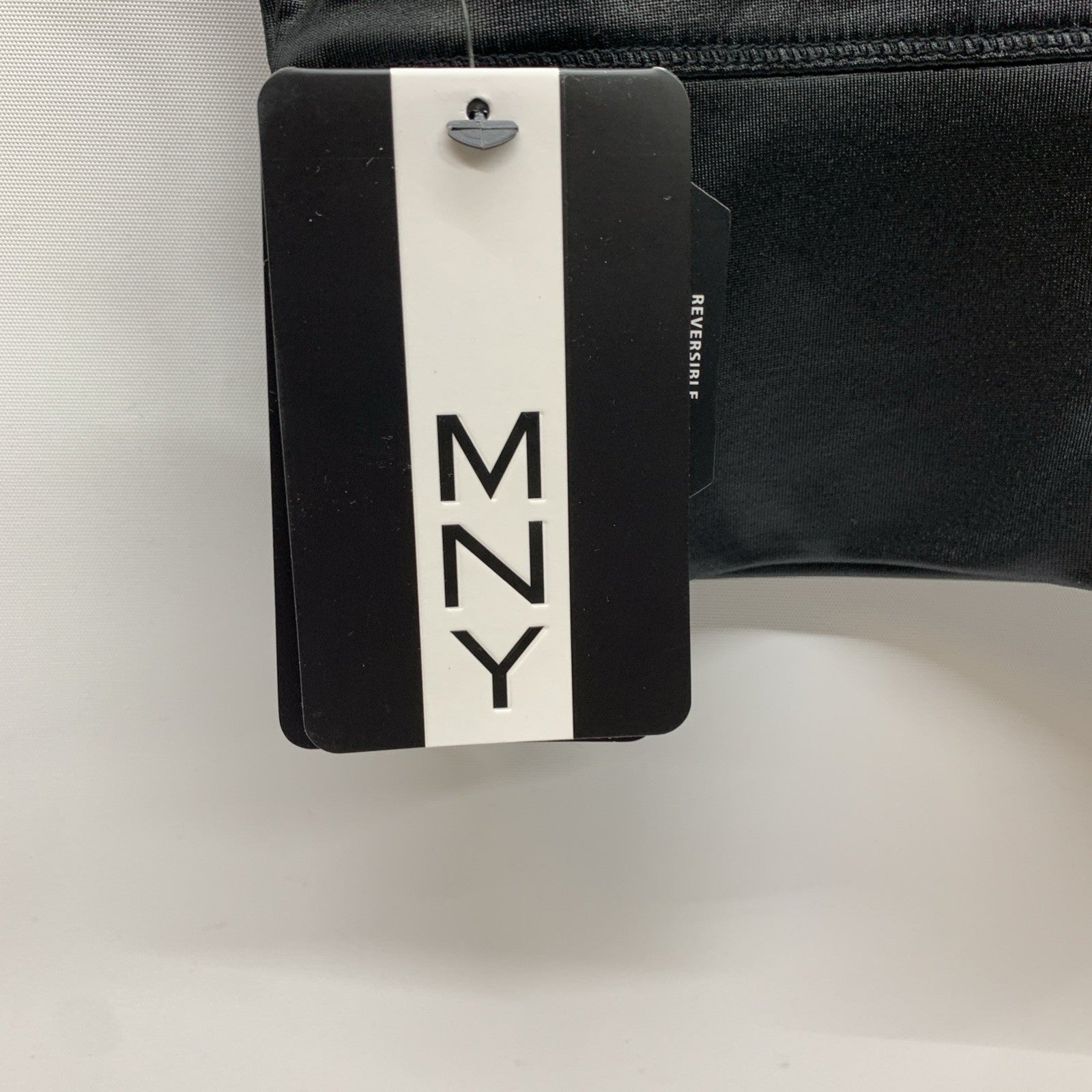 Andrew Marc Sport Women's Large Liquid Reversible Crop Tank Top Metallic Black