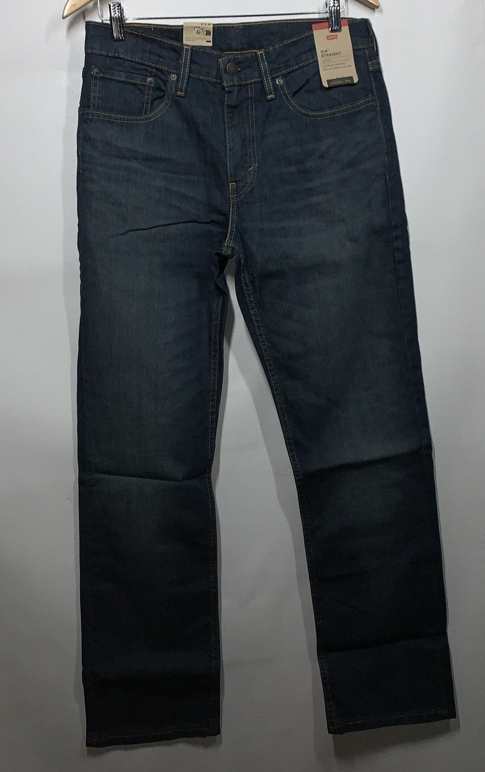 Levi's Men's 514 Straight Fit Jeans Size 31W X 30L Midnight/Blue Long Pants