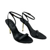 Nine West REINA3 Heeled Sandals Size 8M Black Open Toe for Formal, Wedding, Date