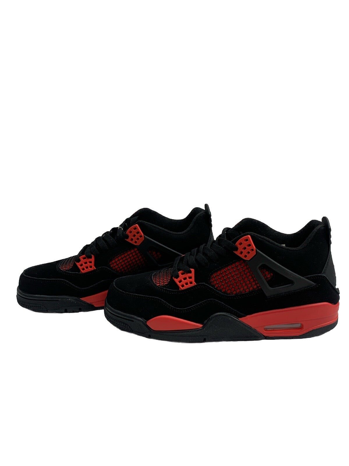 Retro Men's Red And Black Replica Basketball Shoes Size 10.5 Lace-up Sneaker