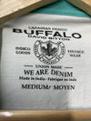 Buffalo David Bitton Men's Short Sleeve Logo Tee BM23875-Lait T-Shirt Size Med