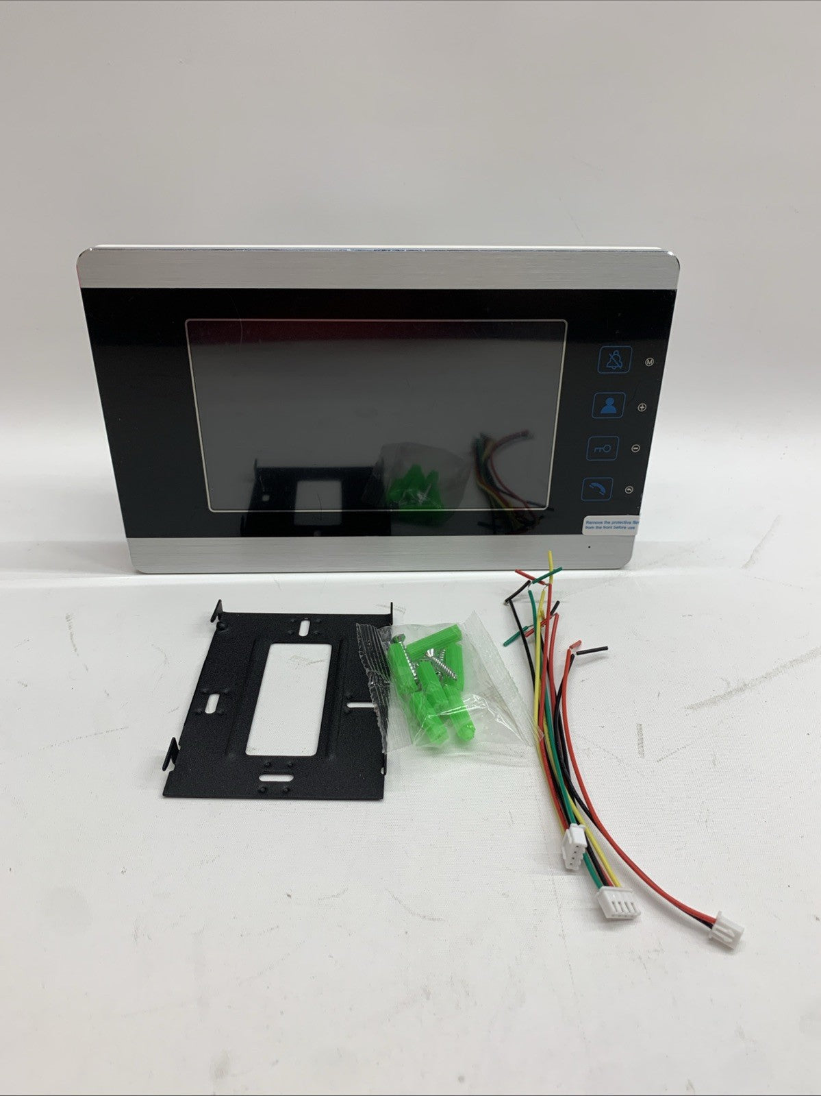 Video Doorbell Intercom System, 7 Inches Alloy Panel Monitor HD Camera Wired Vid