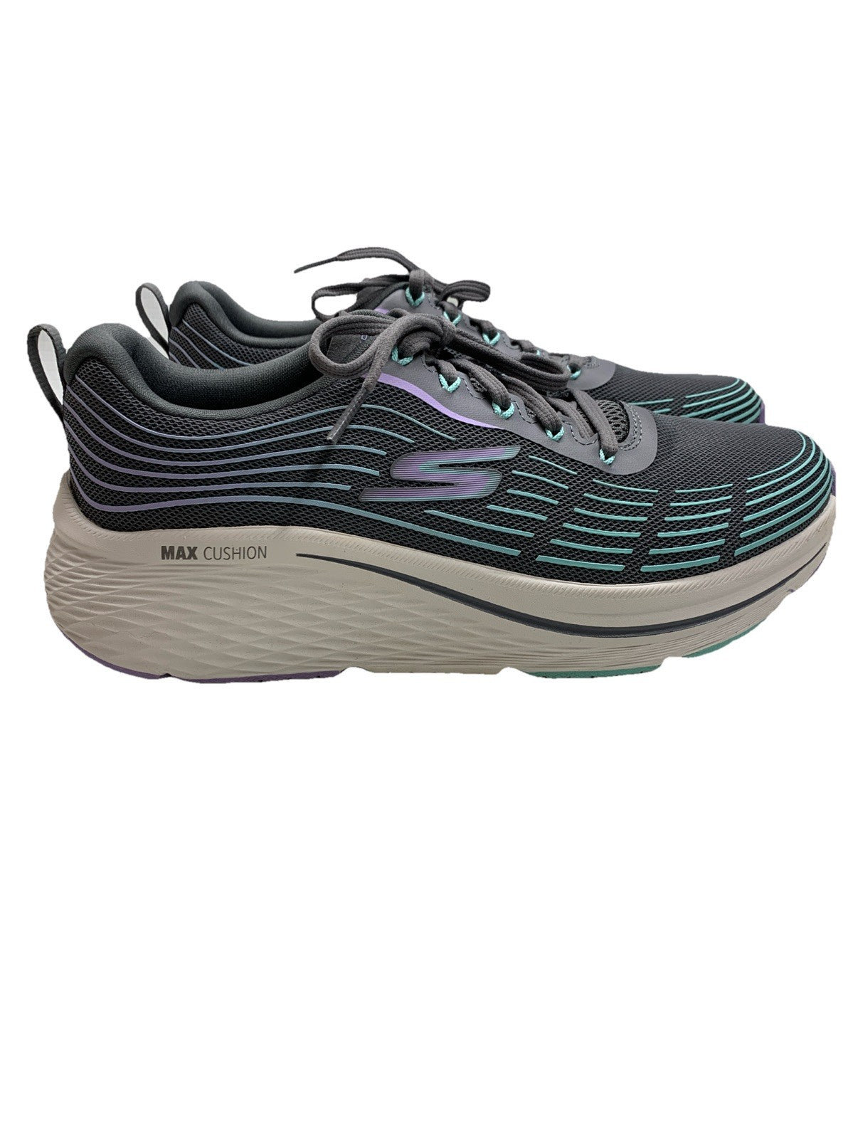 Skechers Max Cushioning Elite 2.0 Sneaker Women Size 9 Gray Copper Infused Shoes