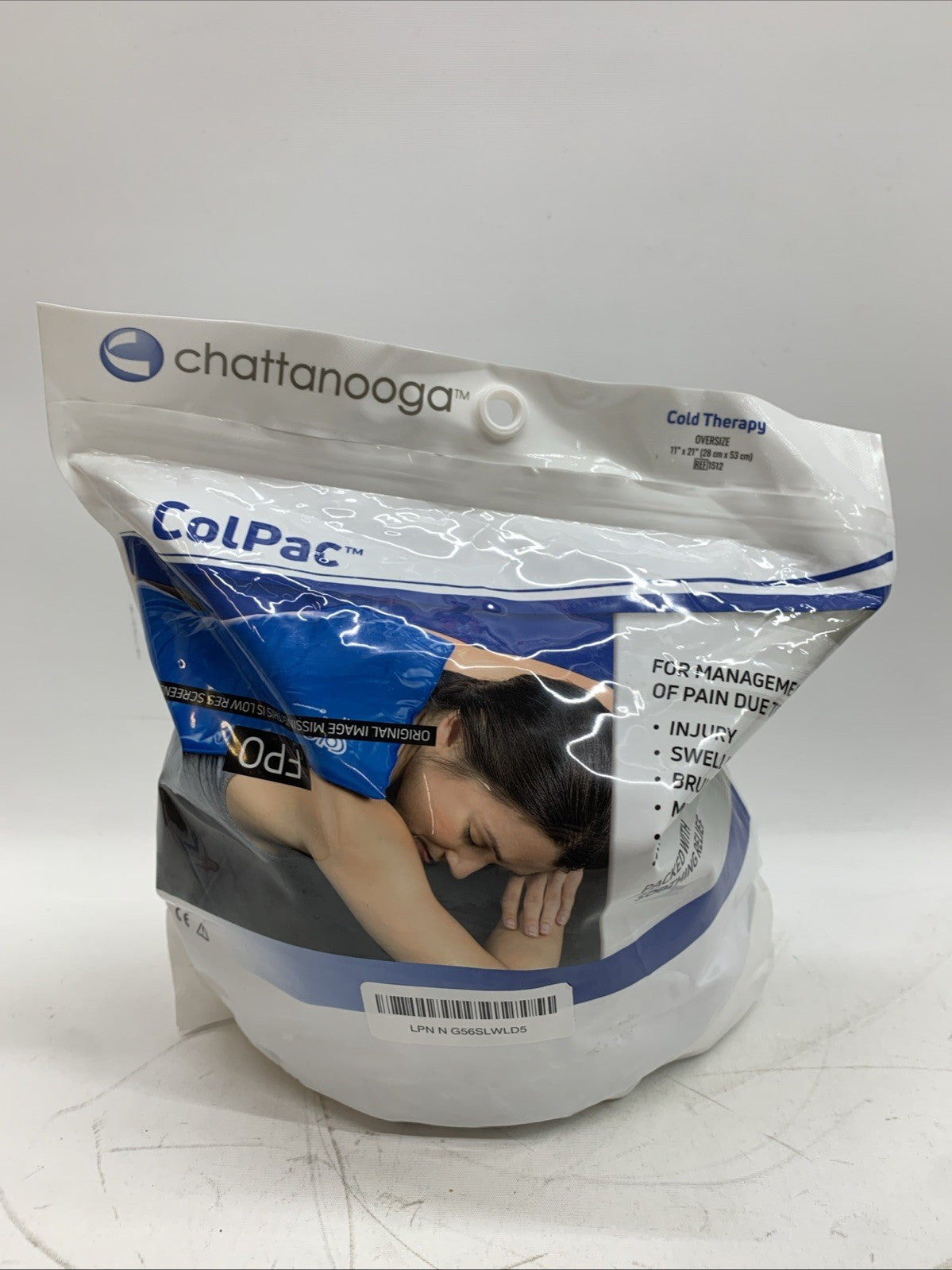 Chattanooga  ColPaC Blue Vinyl Cold Therapy Pack Pain Relief Oversize 11