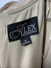 Alex Evenings Women's 3/4 Sleeve Stretch Lace Bodice Mock One Piece Gown Size 12