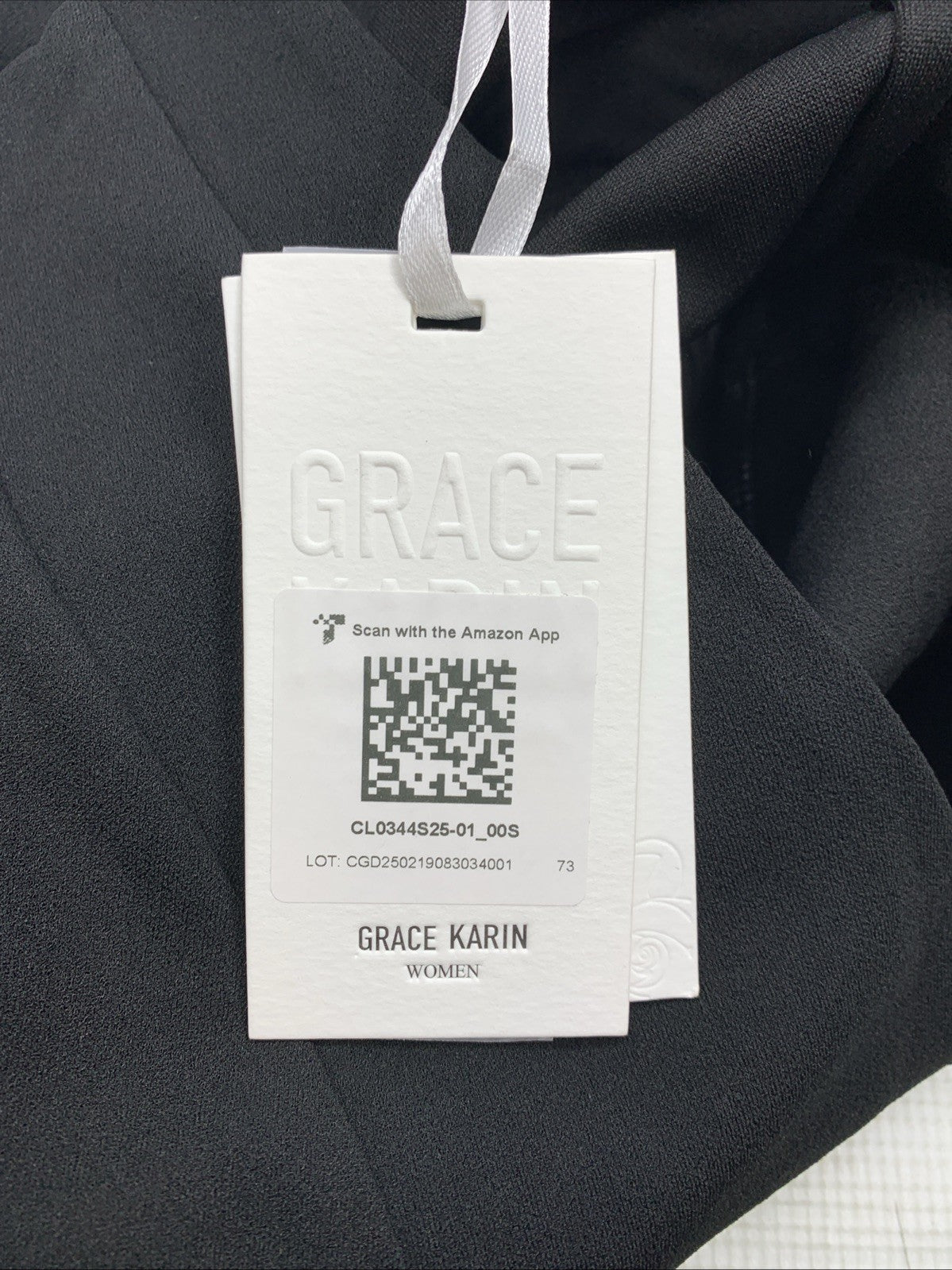 GRACE KARIN Work 3/4 Sleeve V Neck Bodycon Sheath Dress Zipper up Size Small