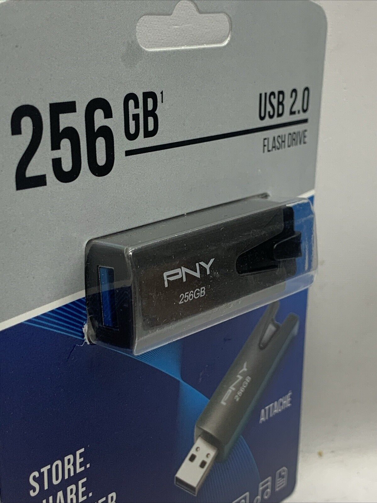 PNY Attache 4 USB flash drive 256 GB USB Type-A 3.2 Gen 1 (3.1 Gen 1) Black (FD2