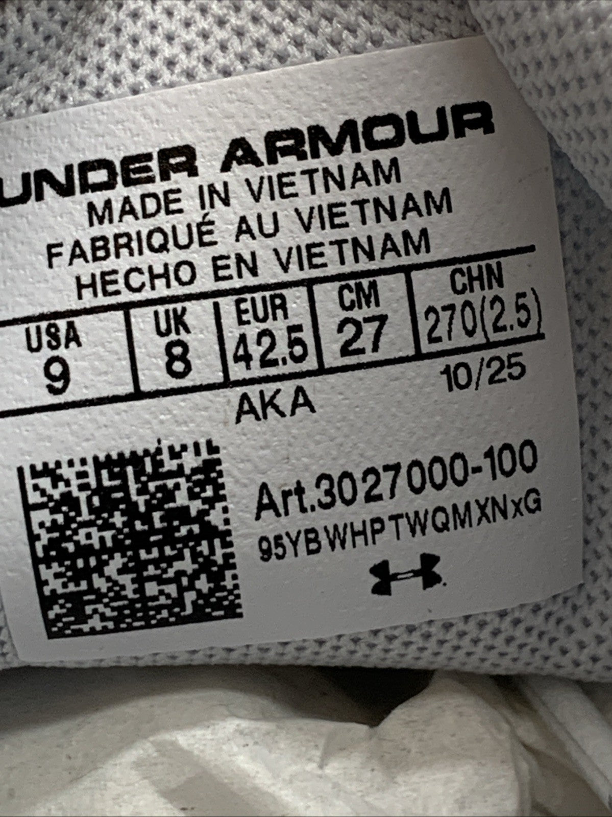 Under Armour Men's UA Charged Surge 4 Sneaker 3027000 Size 9 Running Walk Shoes