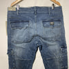 Hudson Men’s Skinny Summer Night Cargo Paint Splat Jeans 36 Long Pants w/Pockets