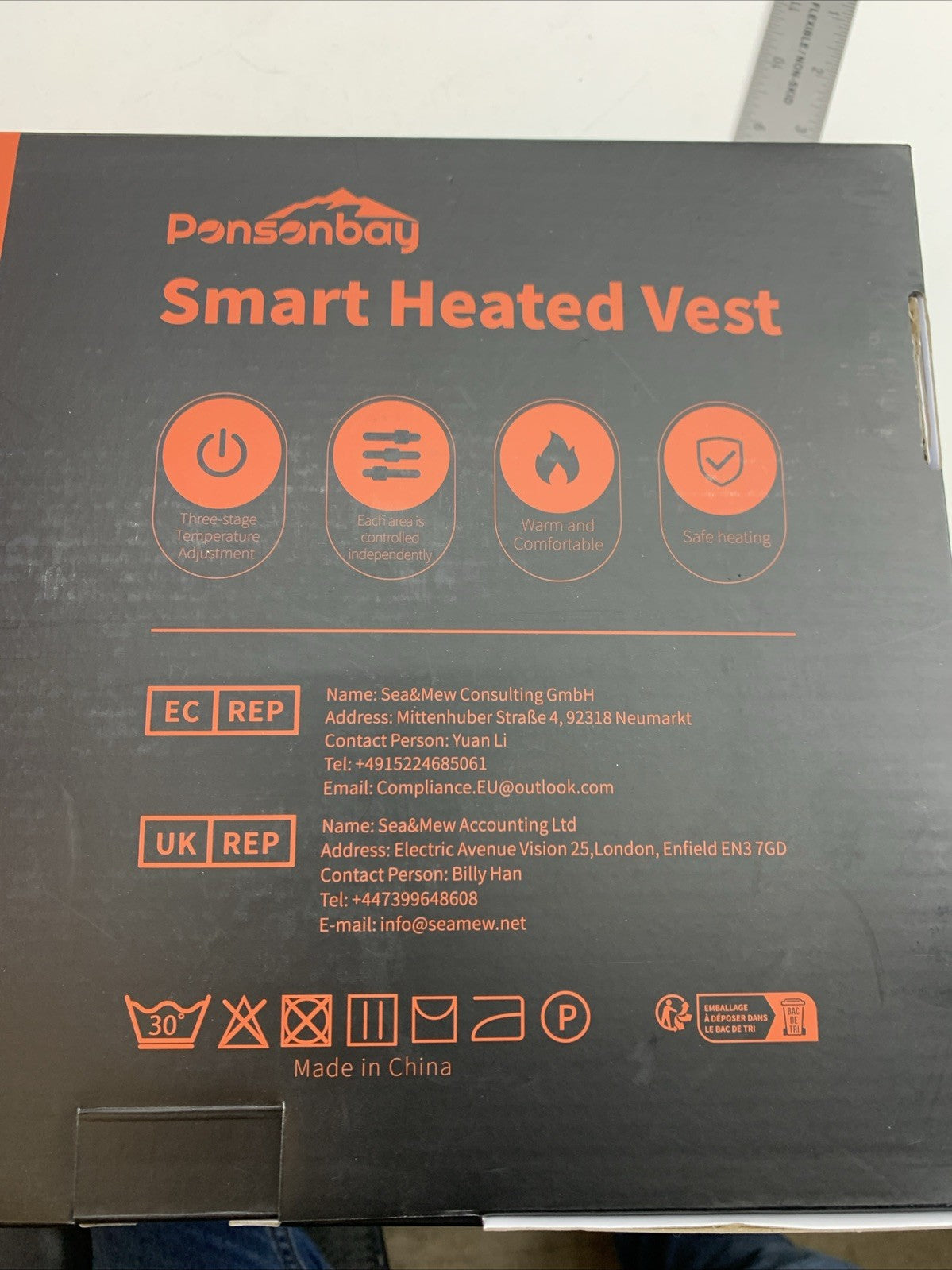 Heated Vest Sleeveless for Men Women with Battery Pack Included Size 2XL Black
