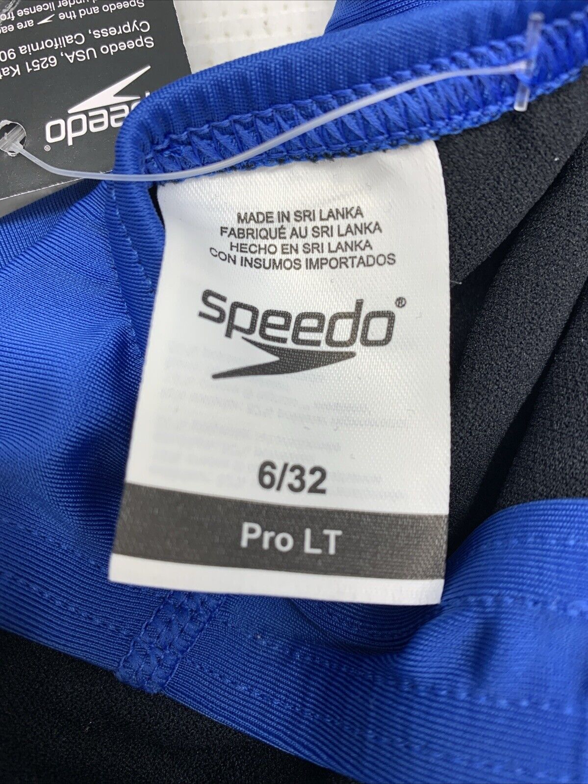 Speedo Swimsuit One Piece Prolt Super Pro Solid Adult Swimwear Navy Size 6/32