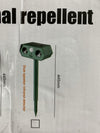 Solar Ultrasonic Animal Repellent Outdoor Cat Deterrent Infrared Sensing 2 Pack